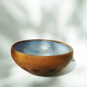 Whispering Terracotta Floral Bowl