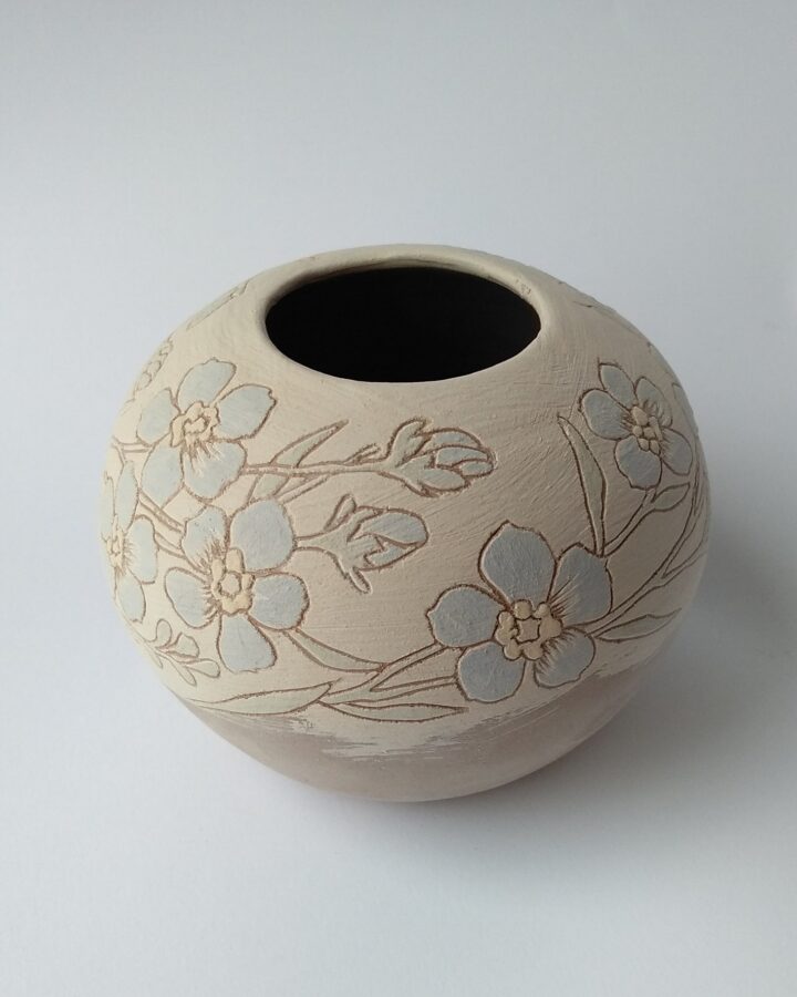 Serene Bloom Sphere Vase