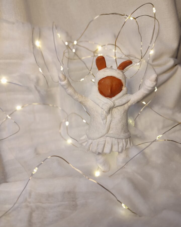 Winter Wonderland Bunny Figurine