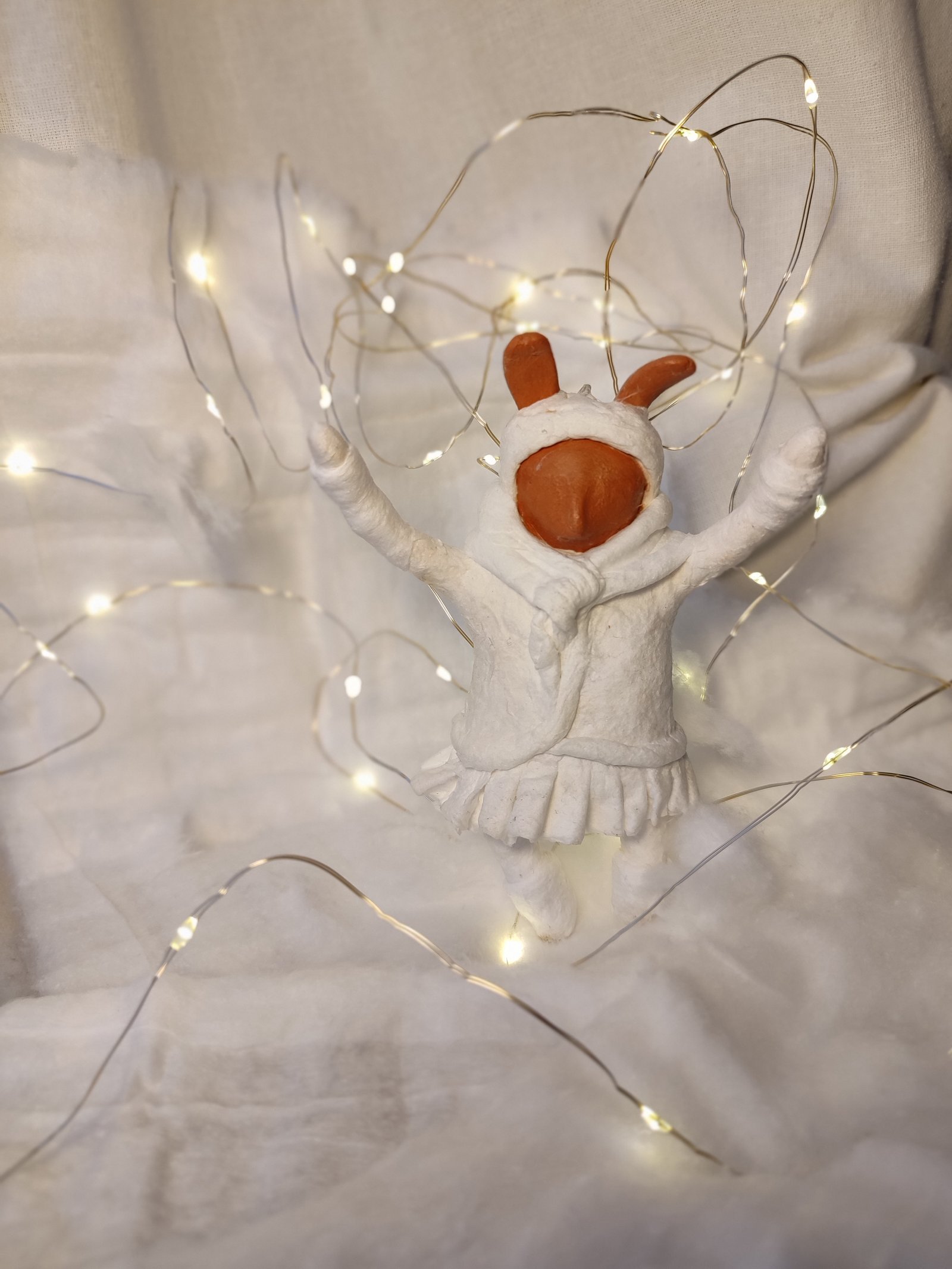 Winter Wonderland Bunny Figurine