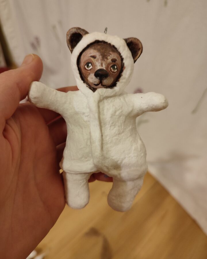 Cozy Bear Cub Hanging Ornament