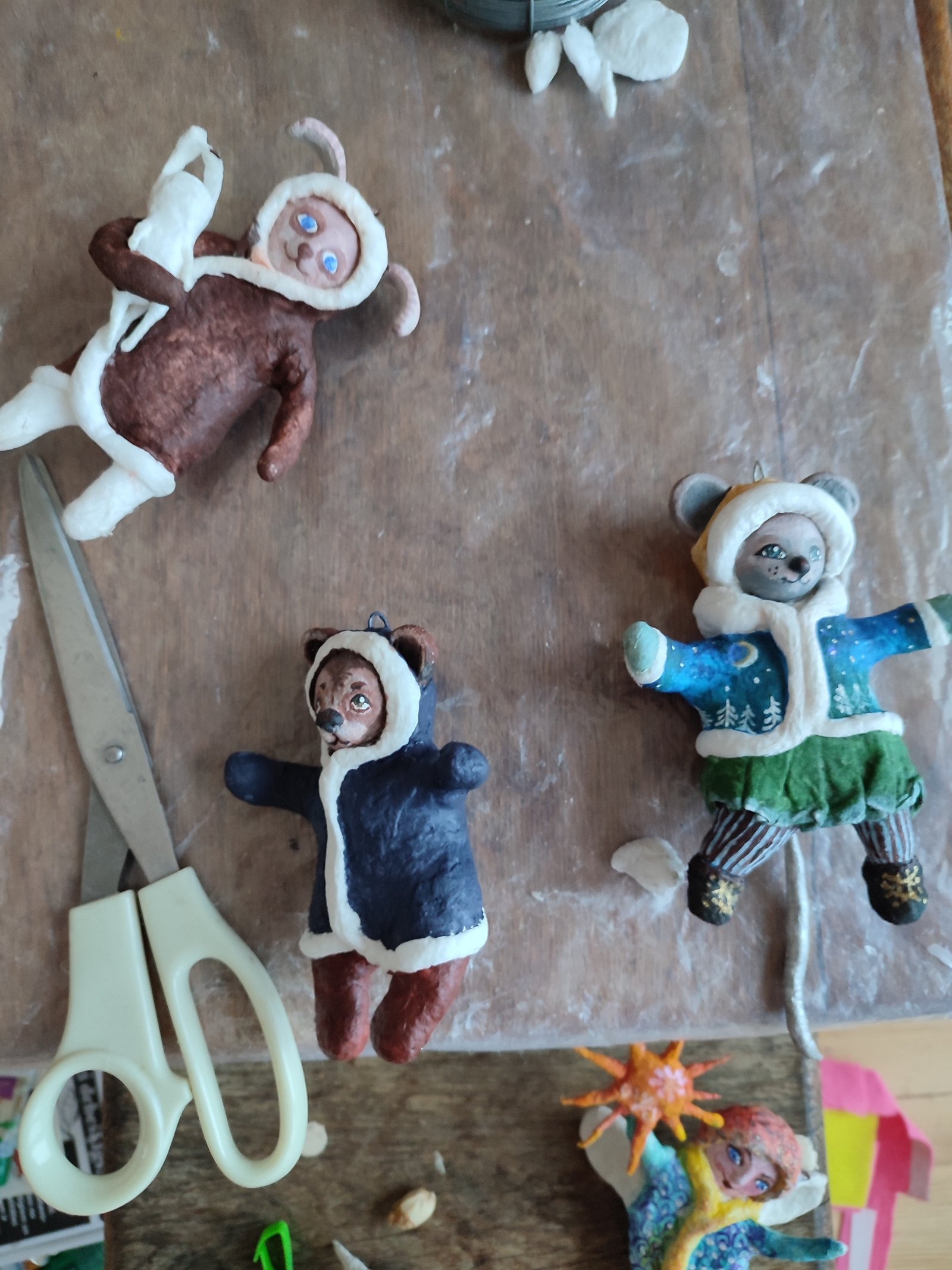 Starry Night Winter Mouse Ornament