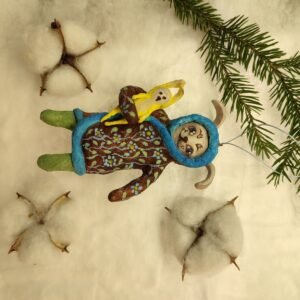 Woodland Winter Bunny Ornament
