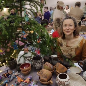 Rustic Deer Meadow Vase