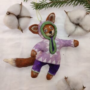 Cozy Winter Fox Ornament