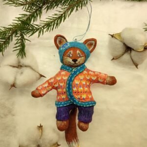Cozy Winter Fox Ornament