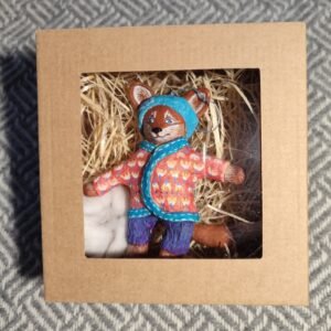 Cozy Woodland Fox Figurine