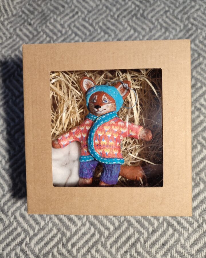 Cozy Woodland Fox Figurine