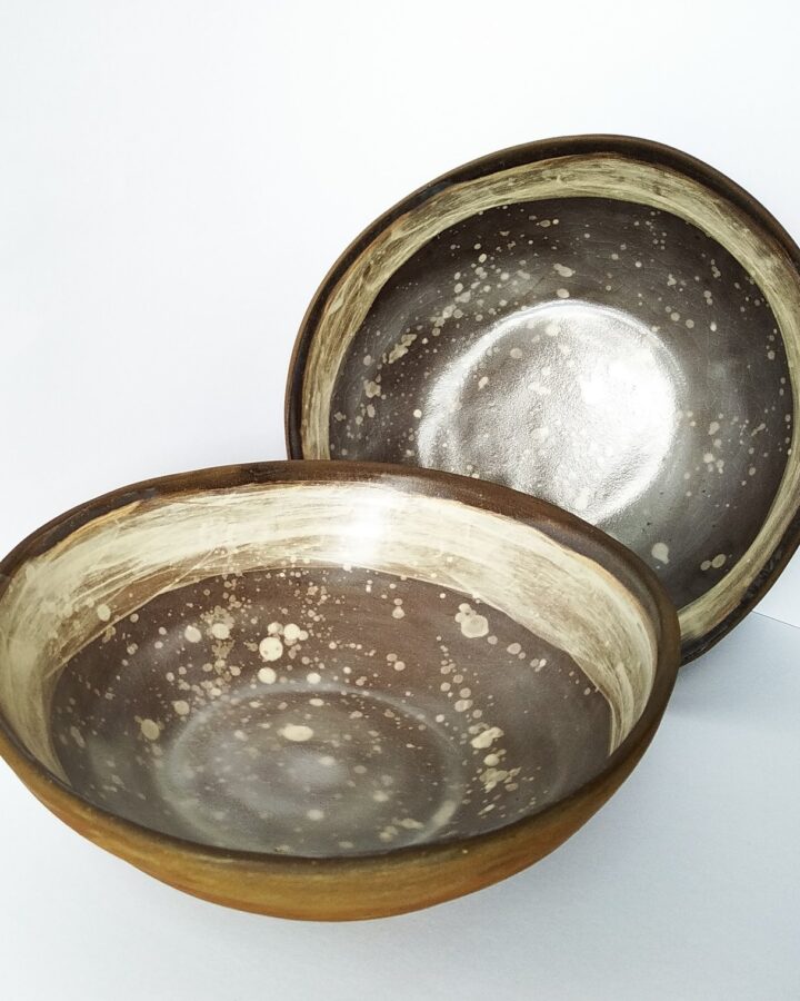 Earth Speckle Serving Bowls (Set of 2)