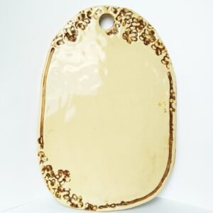 Artisan Cream Floral Serving Board