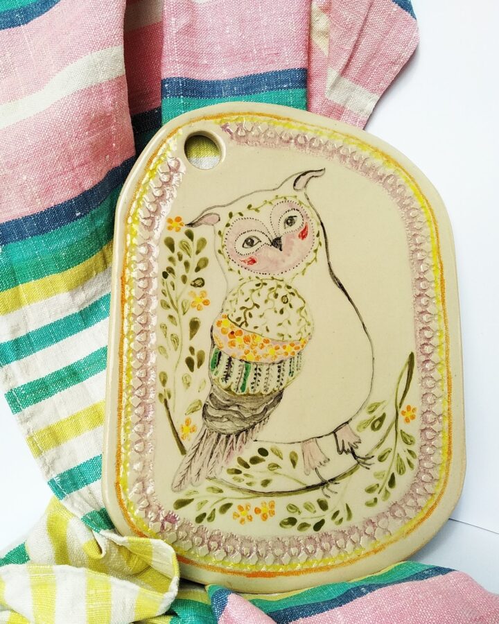 Wise Woodland Owl Decorative Plaque
