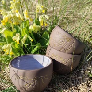 Woodland Etched Blossom Bowls (Set of 3)