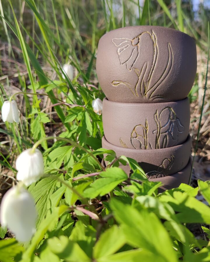 Forest Whisper Stackable Snowdrop Cups