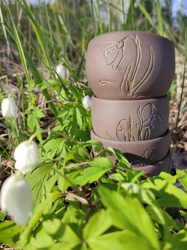 Forest Whisper Stackable Snowdrop Cups