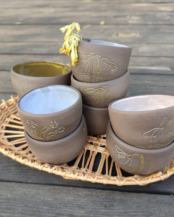 Earthen Whisper Hand-Embossed Bowl Set
