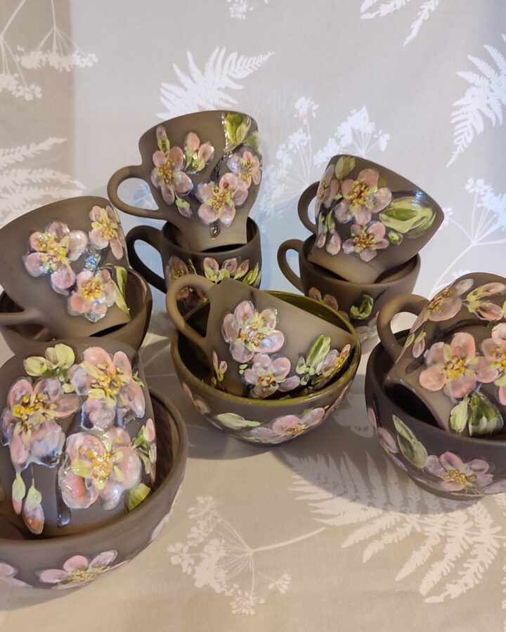 Cherry Blossom Meadow Tea & Snack Set