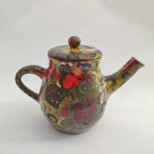 Vibrant Abstract Garden Teapot