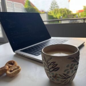 Morning Bloom Hand-Carved Mug